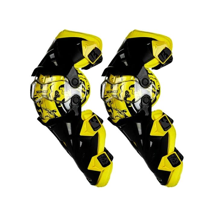 Rodilleras cross Scoyco en color amarillo